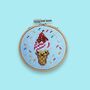 Ice Cream Cone Cross Stitch Kit, thumbnail 1 of 8