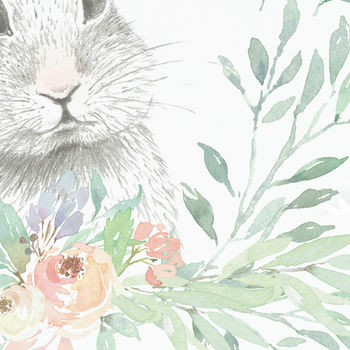 Personalised New Baby Bunny Rabbit Nursery Print, 3 of 3