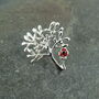 Tree Of Life With Red Poppy Flower Pin Lapel Brooch, thumbnail 2 of 4