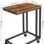 End Table With Castors Industrial Side Table, thumbnail 12 of 12