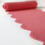 Personalised Scallop Edge Cashmere Scarf In Coral, thumbnail 6 of 8