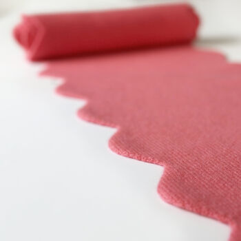 Personalised Scallop Edge Cashmere Scarf In Coral, 6 of 8