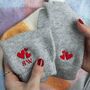 Personalised Hearts Cashmere Wool Warm Winter Gloves, thumbnail 2 of 10