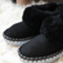 Men's Sheepskin Moccasin Slippers, thumbnail 2 of 7