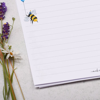 A4 Bee Party Letter Writing Paper, 2 of 4