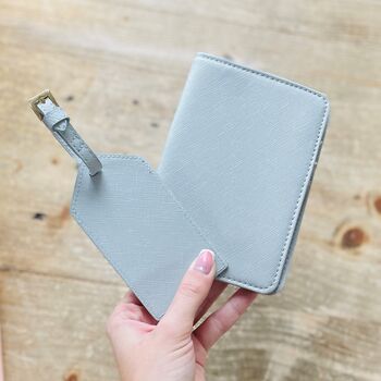 Personalised Ski Season Passport Cover And Luggage Tag, 5 of 6