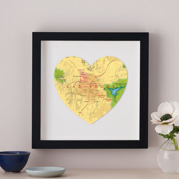 Las Vegas Map Heart Print, 3 of 9