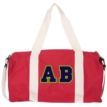 Personalised Red Duffle Bag For Weekends/Sleepovers, 4 of 7