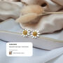 Sterling Silver Daisy Flower Two Tone Stud Earrings, thumbnail 7 of 8