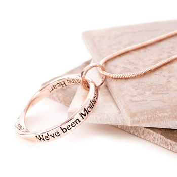 Mother And Daughter Silver Plated Message Necklace, 2 of 5
