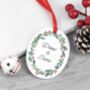 Personalised Couples Wreath Christmas Decoration, thumbnail 3 of 4