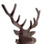 Huge Cast Iron Stag Head Coat Hook Wall Mounted 27cm, thumbnail 2 of 3