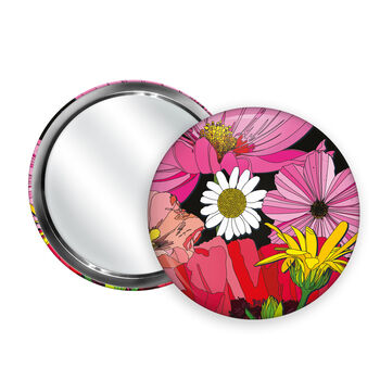 Summer Poppies Pocket Mirror With Cotton Pouch, 3 of 8