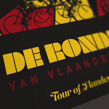 Tour Of Flanders Cycling Poster Print The Monuments, 3 of 3