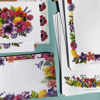 Colourful Flowers Writing Set, 7 of 7