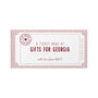 Personalised Book Of Relationship Giftable Tickets, thumbnail 7 of 11