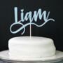 Personalised Birthday Cake Topper With Any Name And Age, thumbnail 3 of 6