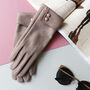 Suede Two Buttoned Cuff Gloves, thumbnail 5 of 12