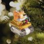 Gold Bulldozer Christmas Bauble, thumbnail 1 of 2