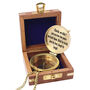 Personalised 5th Anniversary Brass Compass Compass Gift, thumbnail 2 of 11