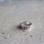 Personalised Hammered Silver Ring 6mm, thumbnail 3 of 3
