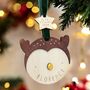 Hand Painted Personalised Christmas Decoration | Bear, thumbnail 8 of 8