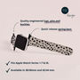 Dalmatian Vegan Leather Apple Watch Band, thumbnail 5 of 6