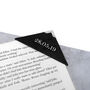 Personalised Date Handmade Leather Corner Bookmark, thumbnail 1 of 7