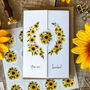 Sunflower Gatefold Wedding Invitation Suite, thumbnail 2 of 9