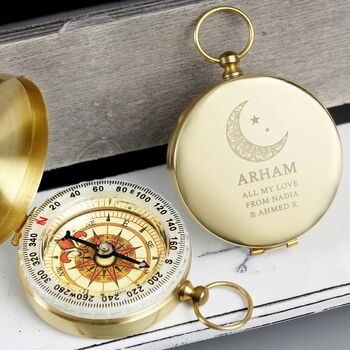 Personalised Ramadan And Eid Compass Gift, 3 of 3