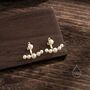 Natural Freshwater Pearl Jacket Earrings, thumbnail 7 of 10