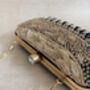 Heavily Embroidered Green Clutch Bag, thumbnail 11 of 11
