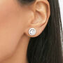 Silver Cubic Zirconia Stud Earrings, thumbnail 1 of 4