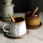 Handmade Ceramic Cup And Saucer Rock Series, thumbnail 6 of 7