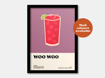 Woo Woo Cocktail Print, 6 of 7