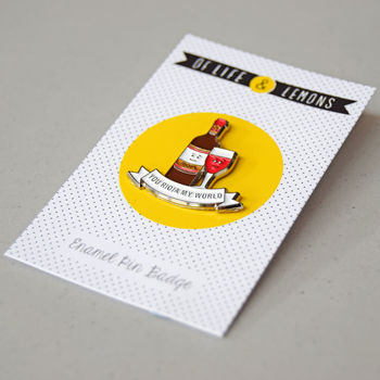 'You Rioja My World' Enamel Pin Badge, 4 of 4