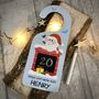 Personalised Santa Countdown To Christmas Door Hanger, thumbnail 1 of 2