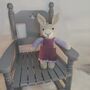 Handmade Crochet Rabbit Soft Toy, thumbnail 5 of 6