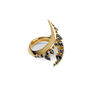 Dark Serpent Ring In Gold, thumbnail 2 of 5