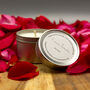 Personalised Vegan Red Rose Scented Candle, thumbnail 7 of 7
