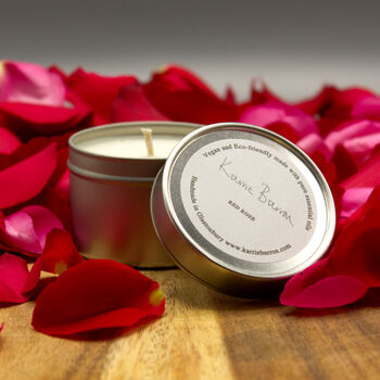 Personalised Vegan Red Rose Scented Candle, 7 of 7