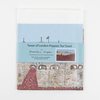 Tower Of London Poppies Tea Towel, 3 of 3