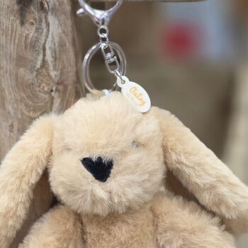 Oatey The Plush Light Brown Bunny Keyring, 2 of 2