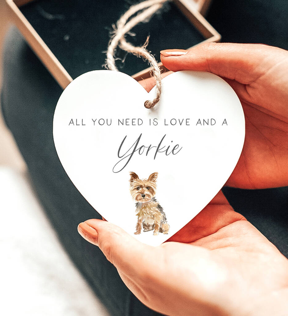 'Love And A Yorkie' Dog Lover Gift