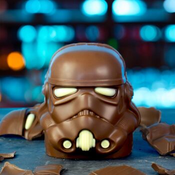 Original Stormtrooper Belgian Chocolate Helmet And Best Dad Ever Sweet Bottle Gift Set, 5 of 6