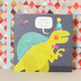 Birthday Dinosaur Card, thumbnail 4 of 5