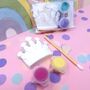 Paint Your Own Princess Crown Shape Craft Kit Party Bag Fillers, thumbnail 3 of 4