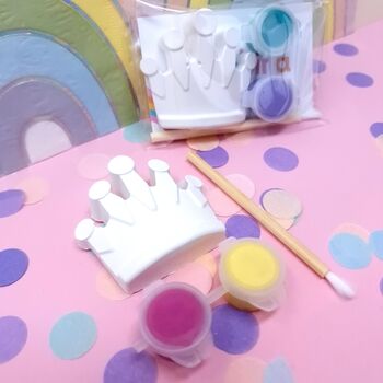 Paint Your Own Princess Crown Shape Craft Kit Party Bag Fillers, 3 of 4