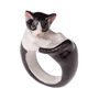 Black And White Cat Ring, thumbnail 2 of 2