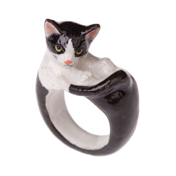 Black And White Cat Ring, 2 of 2